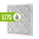 Air filter with a diamond pattern, labeled "5770" in green, featuring a water droplet logo.
