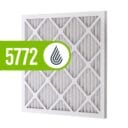 Air filter with a diamond pattern, labeled "5772" and featuring a water droplet icon in green.
