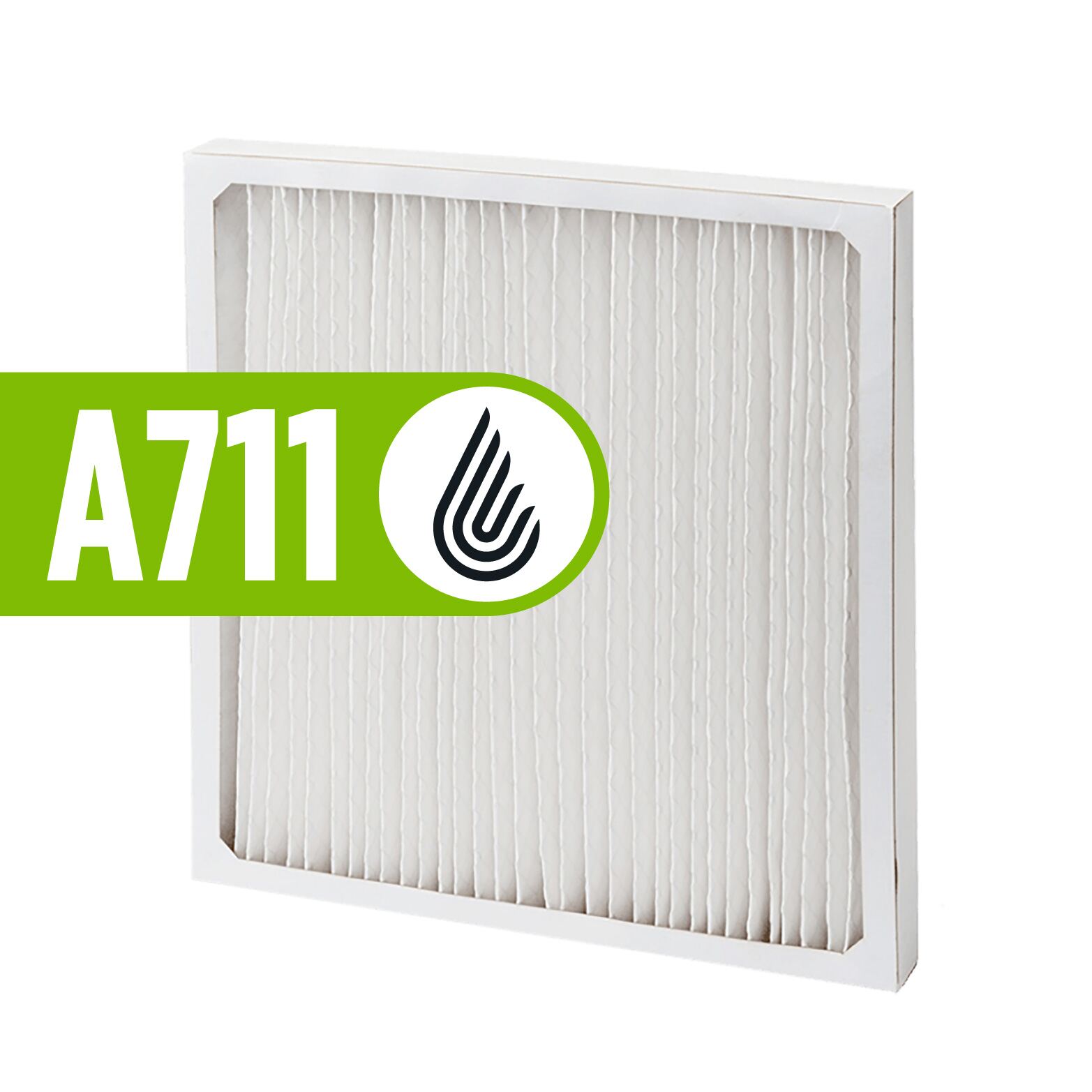 White MERV 13 pleated air filter for Anden A711 dehumidifier